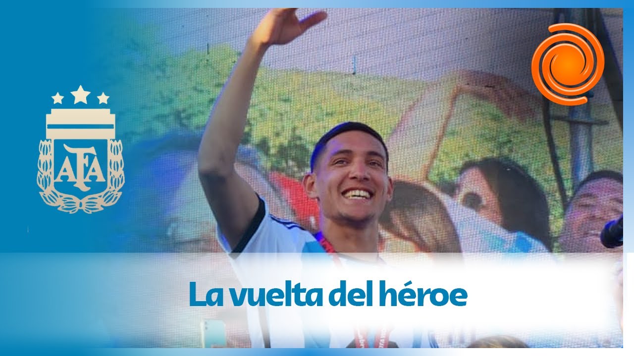 EMOCIONANTE recibimiento de Nahuel Molina en Embalse