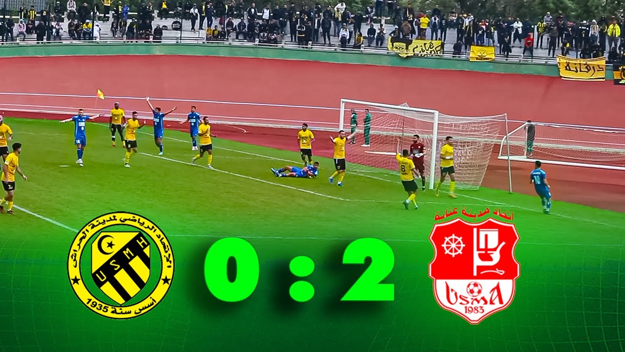 شاهد ملخص مثير لمقابلة إتحاد عنابة واتحاد الحراش (2-0) 🧐