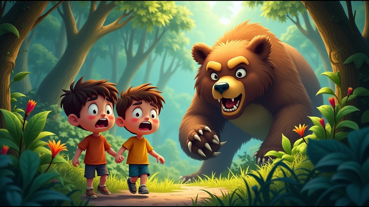 Two Friends Faced a Bear—What Happened Next Will Surprise You🐻🐻#shortsfeed #shorts