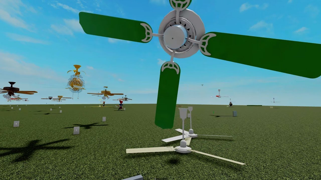 WOBBLY GREEN CEILING FAN: Ceiling Fan Destructon Time | QUEBRANDO VENTILADORES DE TETO