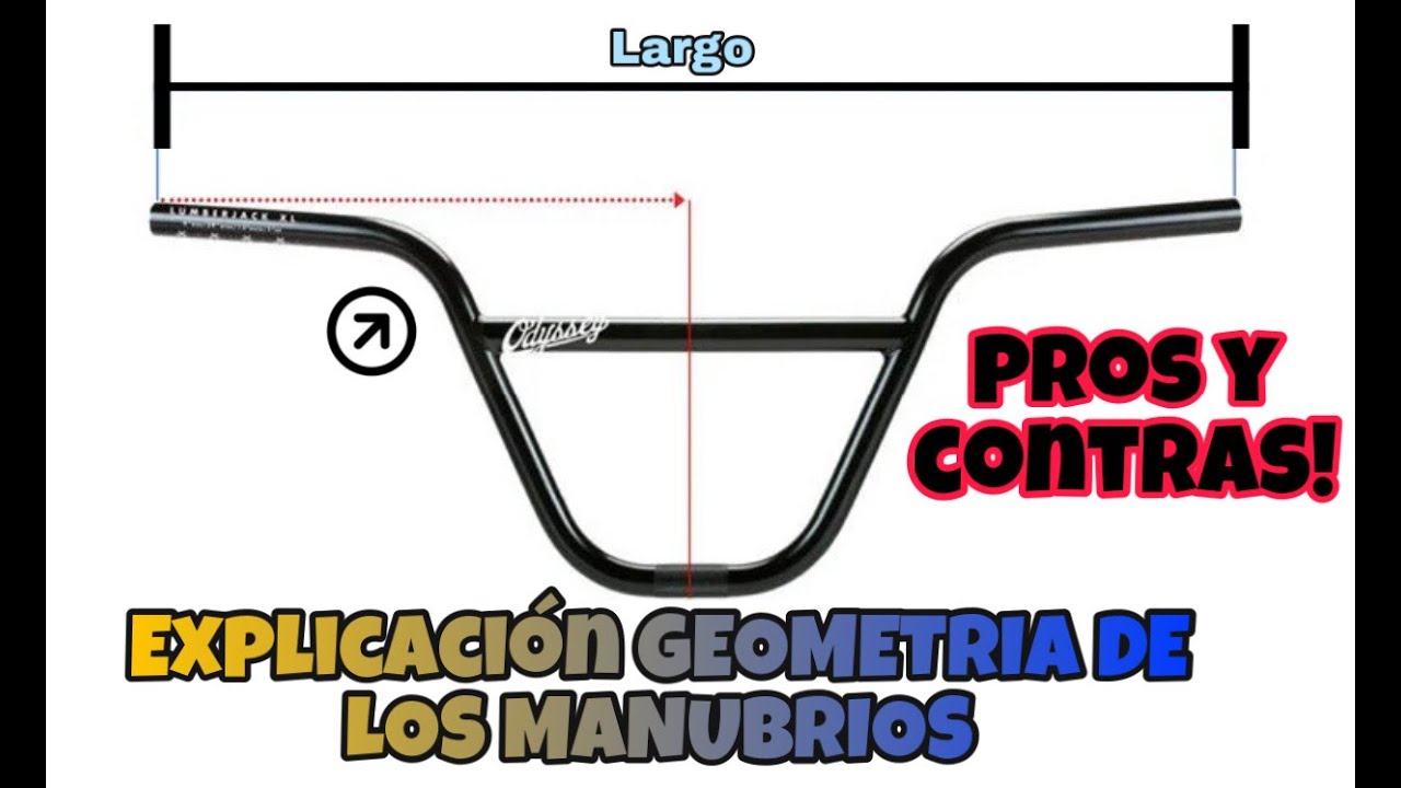 Geometría de los manubrios de bmx / bmx handlebars geometry / beneficios de los angulos / bmx