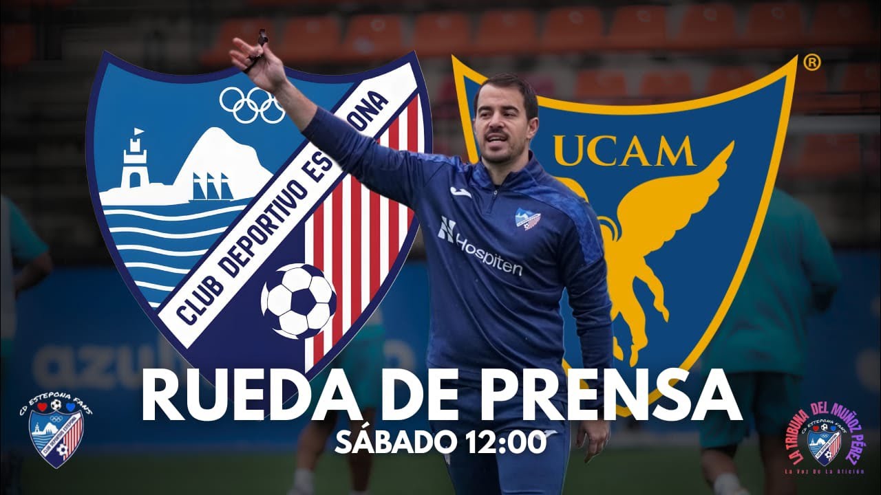 ¡DIRECTO! Rueda de prensa de Manolo Sánchez , Previa CD Estepona vs UCAM Murcia