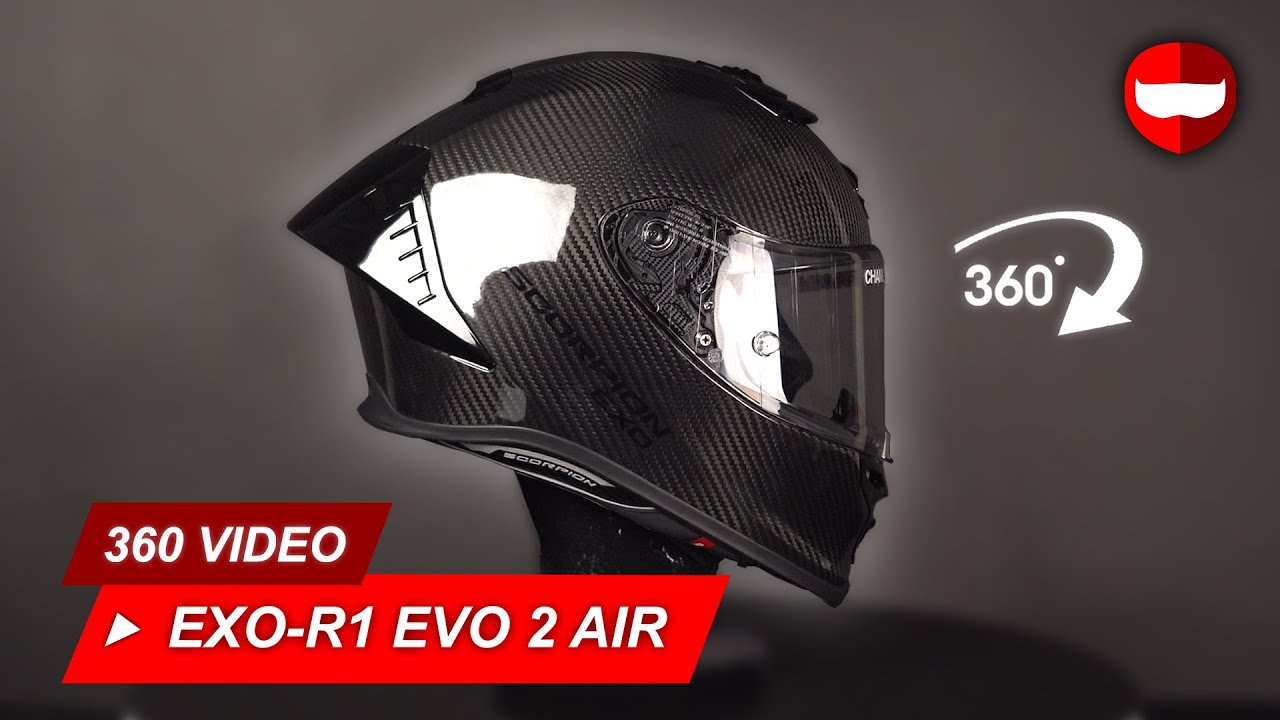 Scorpion EXO-R1 Evo 2 Carbon Air Solid Black &mdash; Витрина