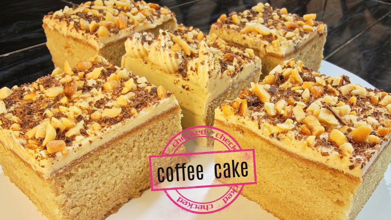 Moist Coffee Cake with Rich Coffee Buttercream Frosting ( සොෆ්ට් එකට හදන කෝෆි කේක් සහ කෝෆි අයිසින් )