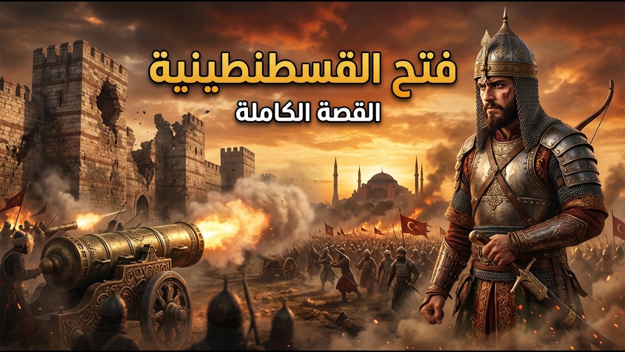 فتح القسطنطينية 1453 🔥 القصة الكاملة لسقوط المدينة التي لا تُقهر