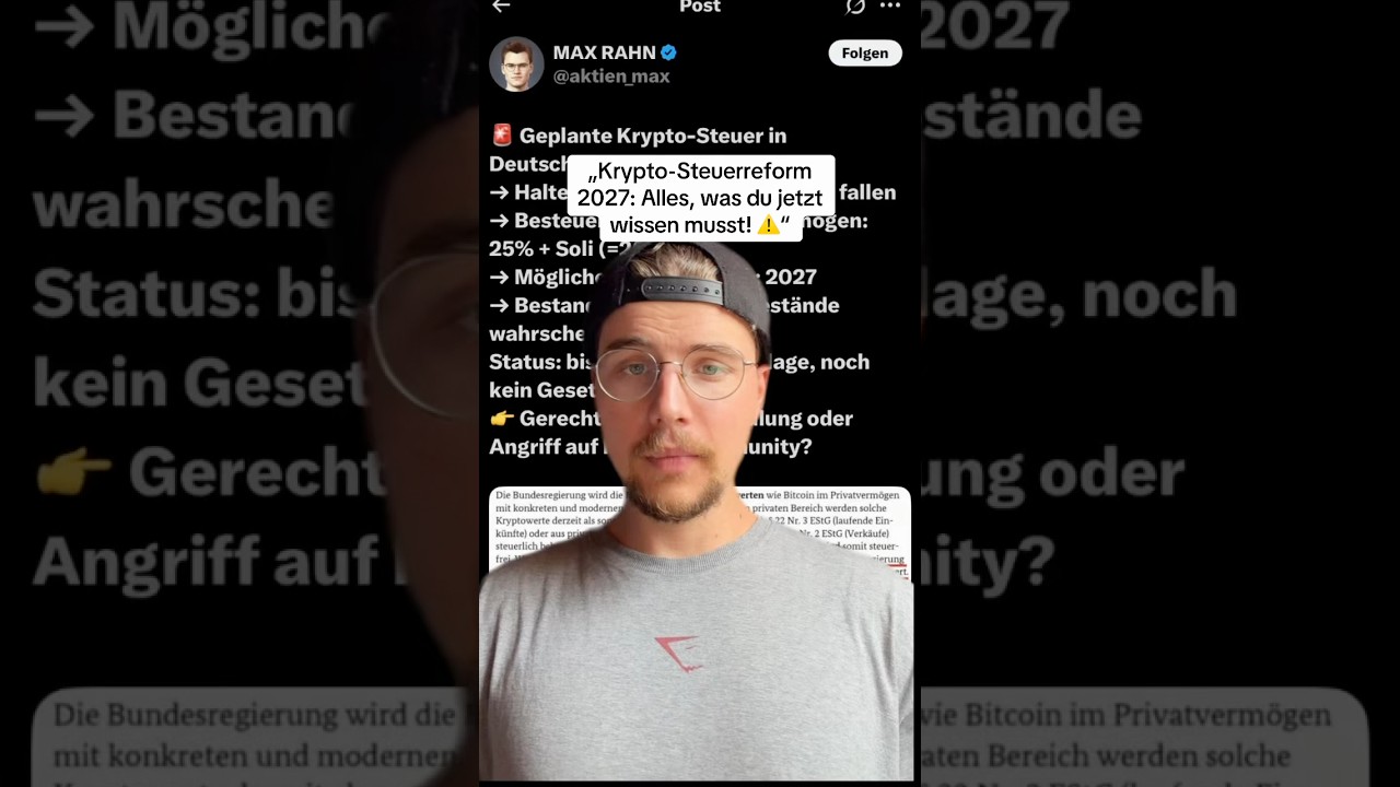 Krypto-Steuer 2027: Das Ende der Steuerfreiheit?