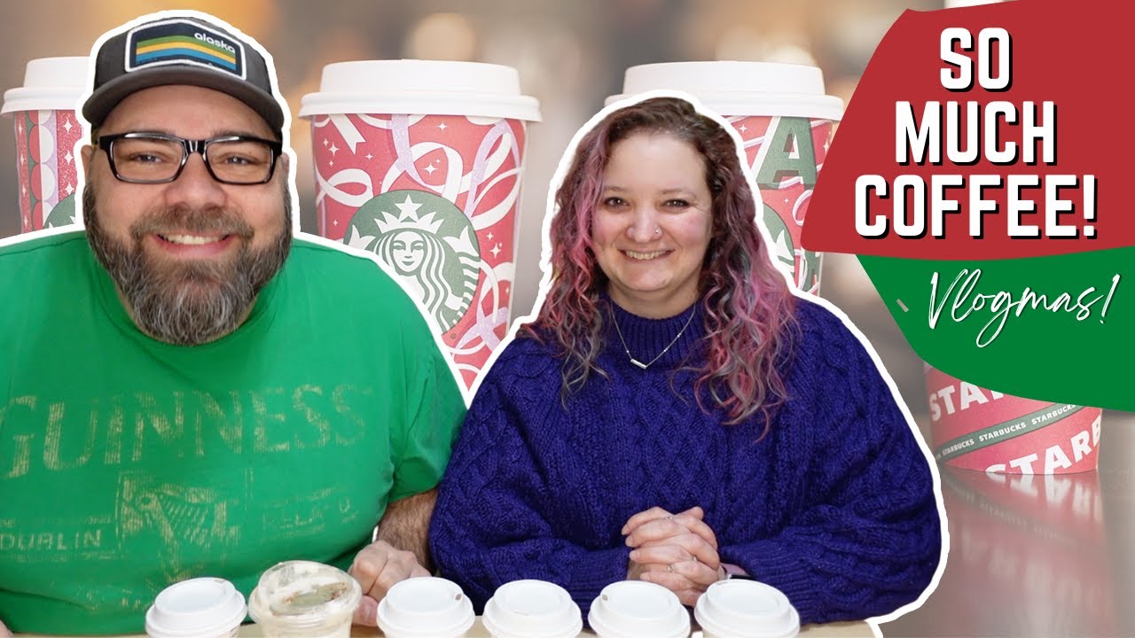 Trying ALL of the 2021 Starbucks Holiday Drinks! Vlogmas Day 9