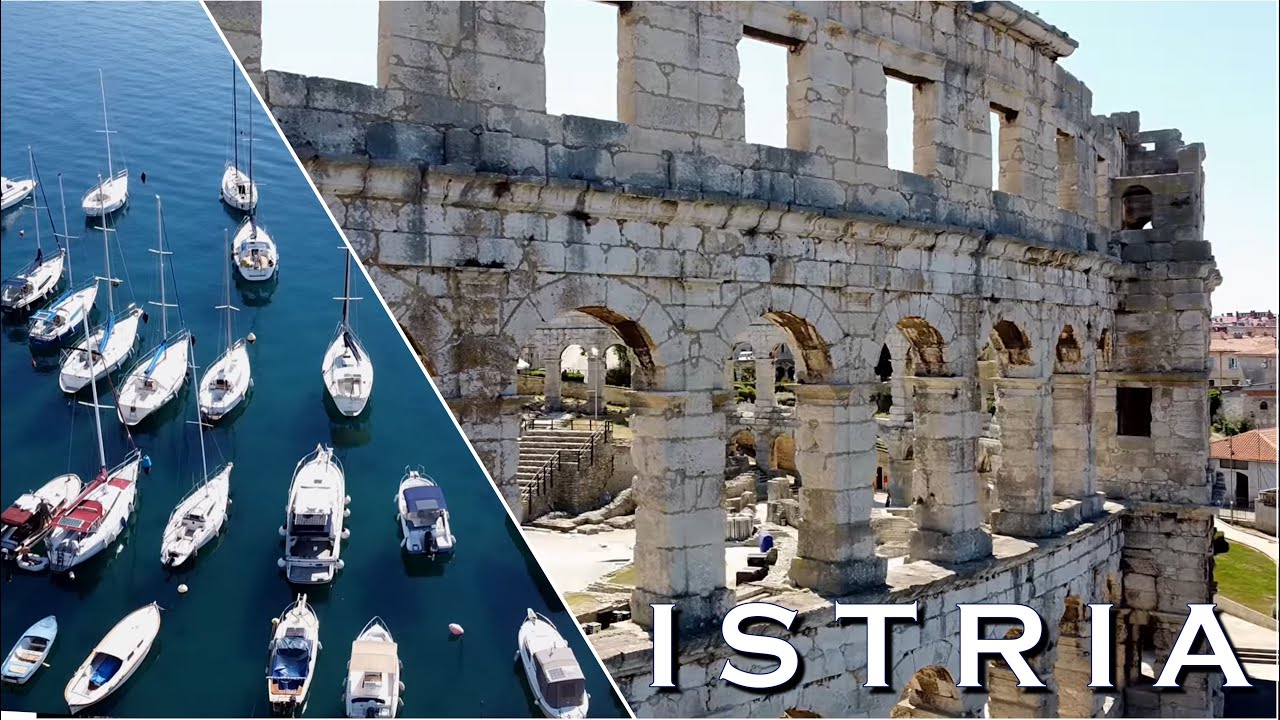 ISTRIA, Croatia: Aerial Cinematic & Relaxing:The Pearl of the Northern Adriatic. 4K