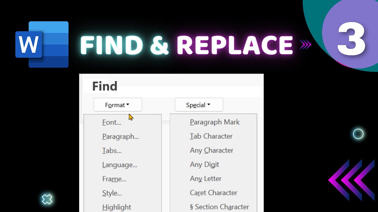 How To Find Replace In Microsoft Word? Pt. 3 | Format Features | Efficiency 365