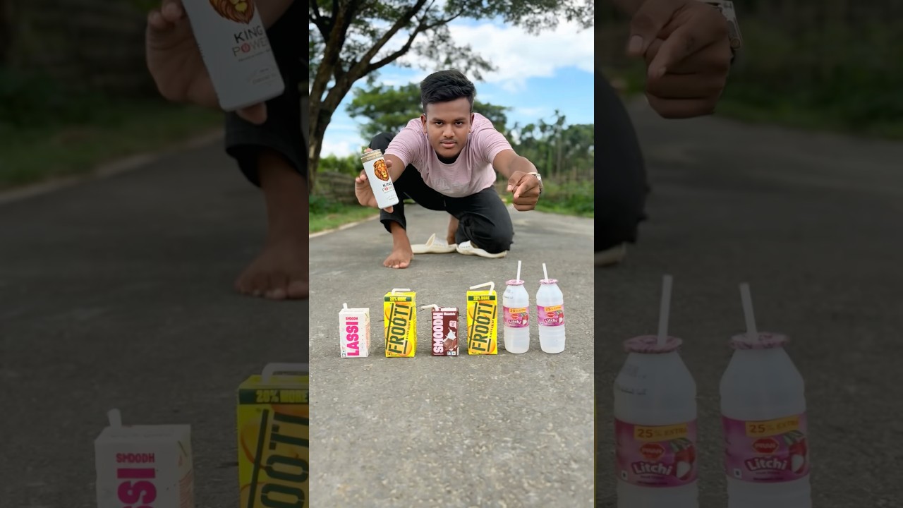 King Power Energy Drink Vs Litchi & Frooti & Lassi Juice Testing🧃