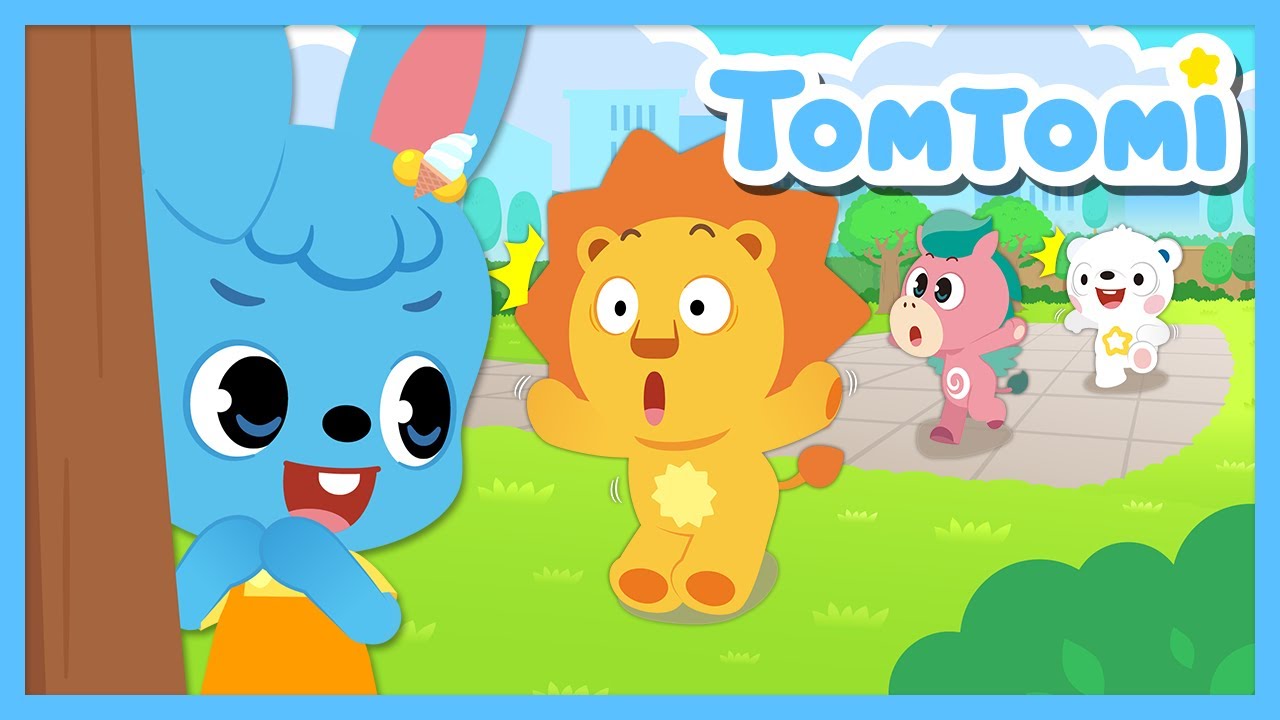 Red light🔴 Green light🟢 | Don’t wiggle, just freeze! | Game Song for Kids | TOMTOMI