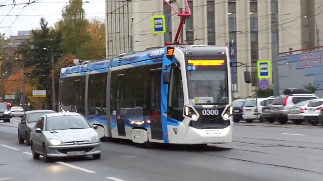 Чудо на 57, уже история! Трамвай Санкт-Петербурга 8-759: Stadler B85300M б.0300 по №57 (12.10.18)