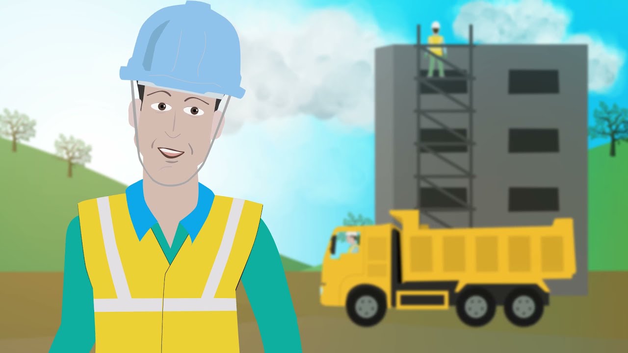 Animated safety video for contractor induction