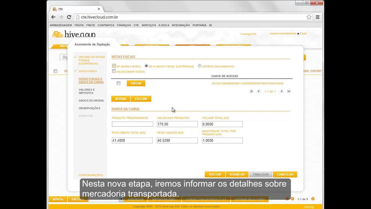 Emitindo um Conhecimento de Transporte Eletrônico - CTe [Treinamento Hive.cloud CTe]