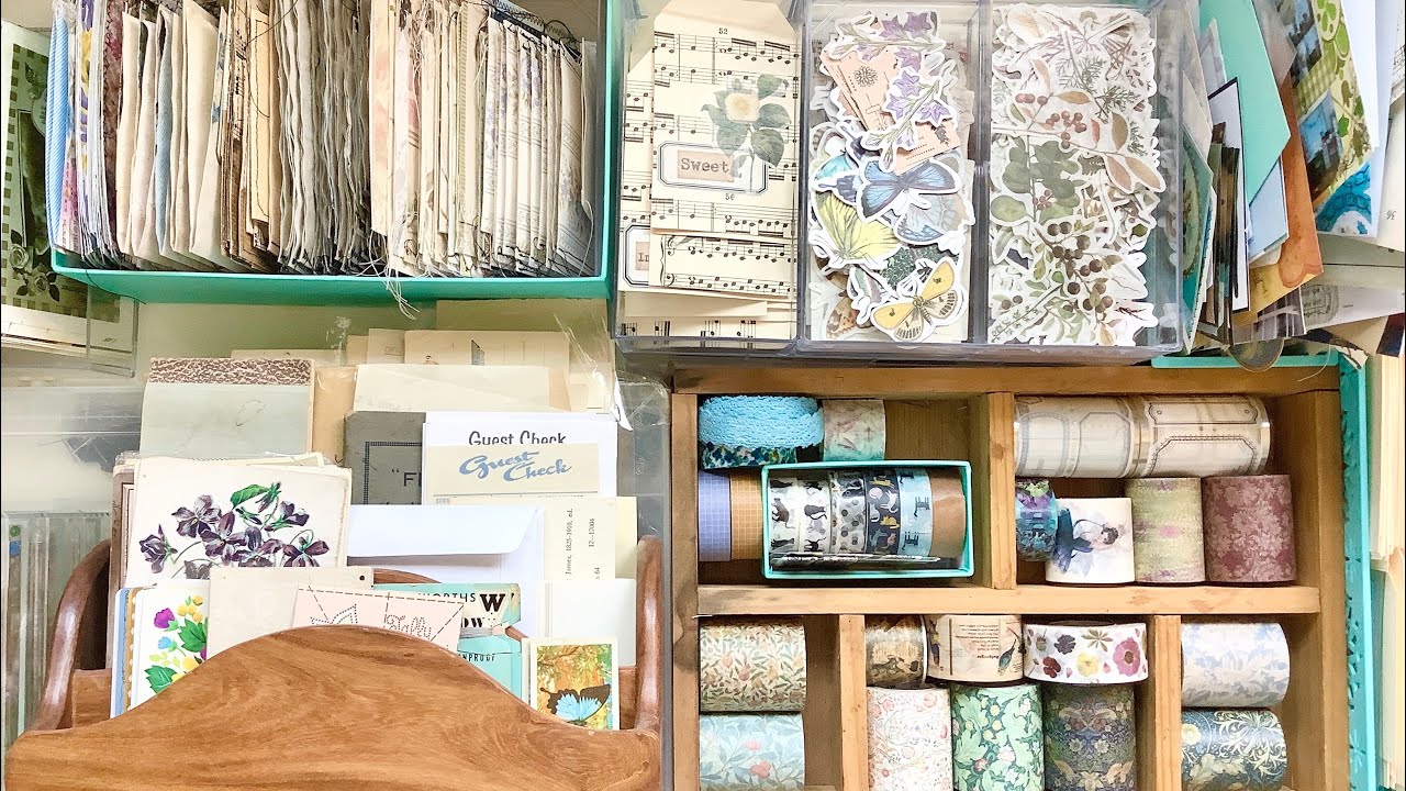 Junk journal & craft storage ideas