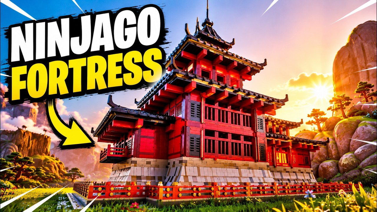 How to Build a PRO Ninjago House in Lego Fortnite | Full Tutorial on Ninjago Island