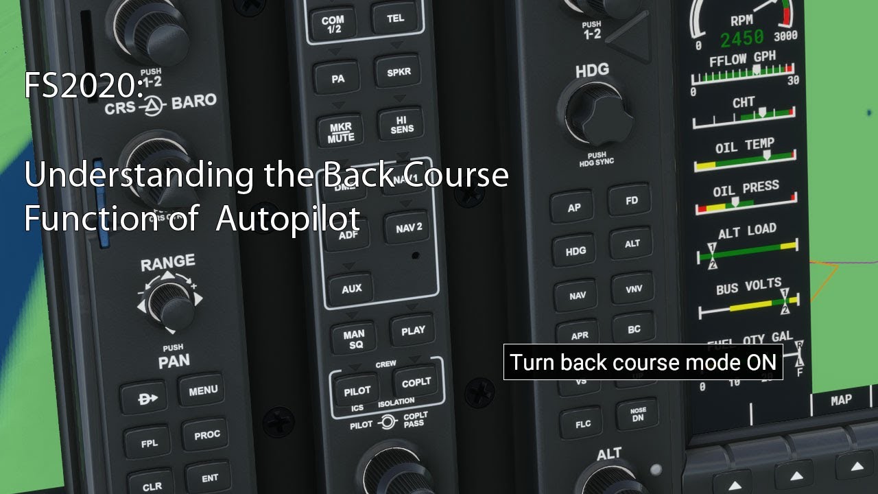 FS2020 - Understanding the Backcourse Autopilot