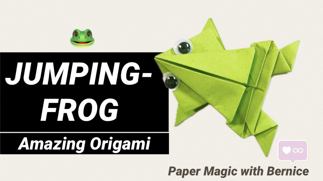 Hop Into Spring: DIY Jumping Origami Frog Tutorial! 🐸
