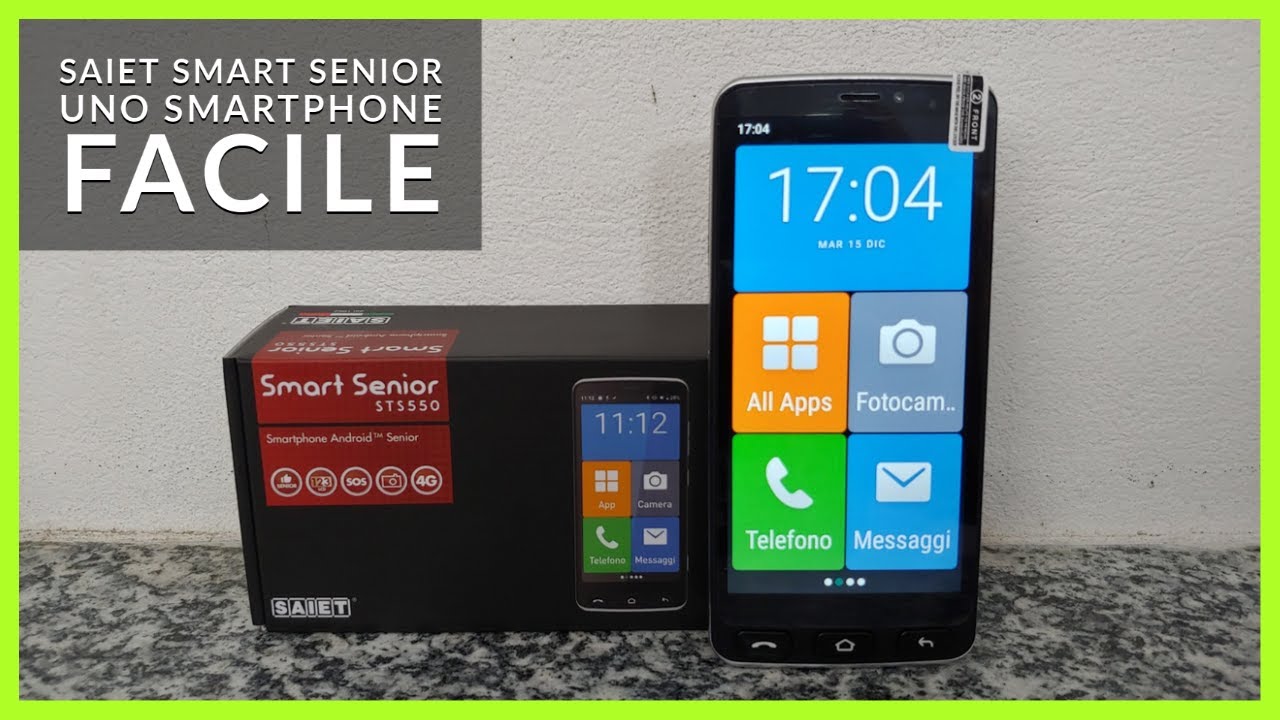 Miglior Telefono per Persone Anziane : SAIET Smart Senior ST-S550 Uno Smartphone facile? Scopriamolo