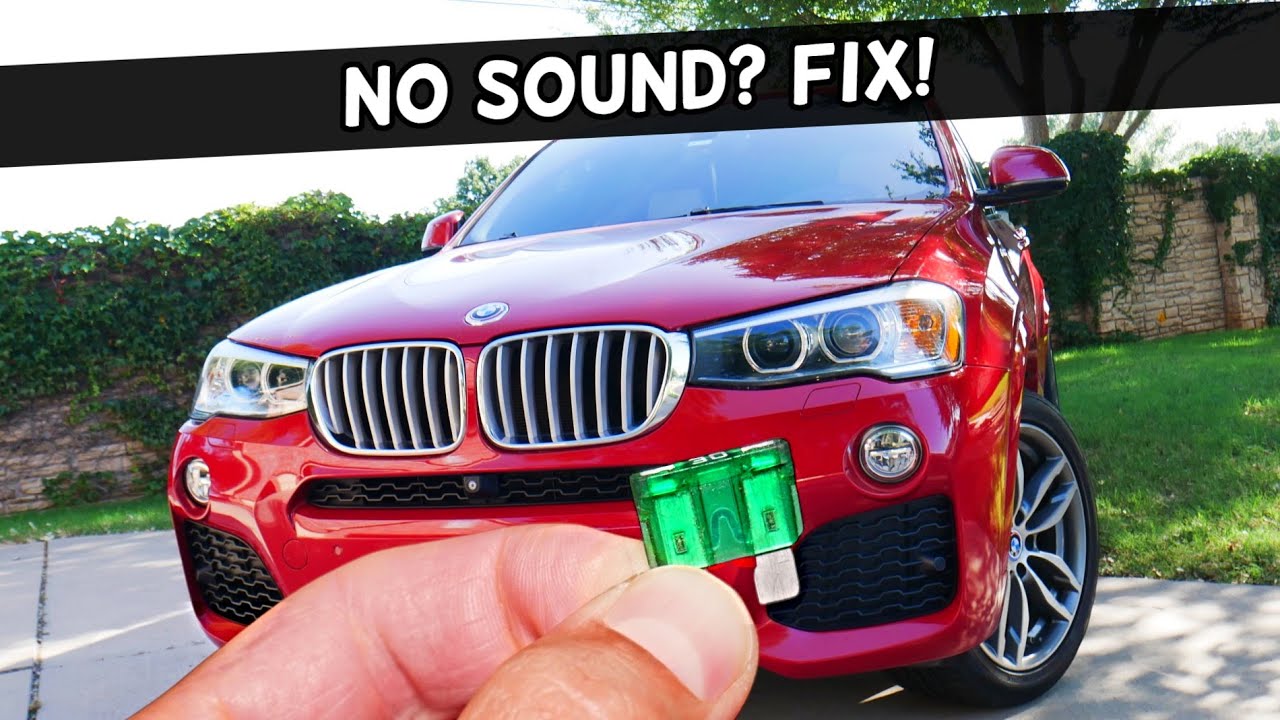 Why No Sound From Radio Speakers BMW X3 X4 2010 2011 2012 2013 2014 2015 2016 2017 2018