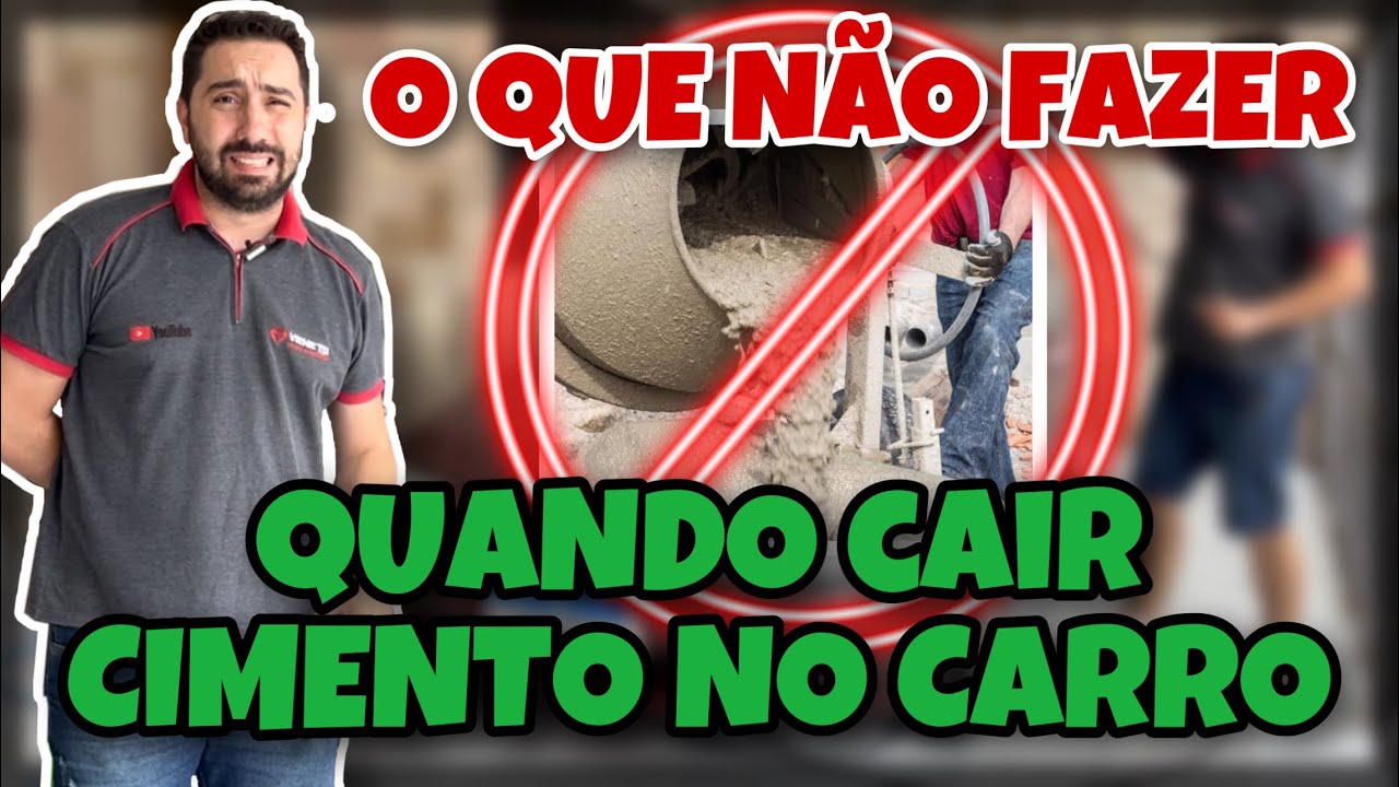 CAIU CIMENTO NA PINTURA, E AGORA? | Aprenda a Resolver