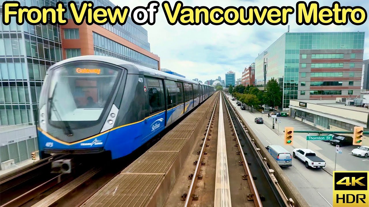 【前面展望】カナダ・バンクーバーメトロ エキスポライン/Front View of Vancouver Metro SkyTrain Expo Line