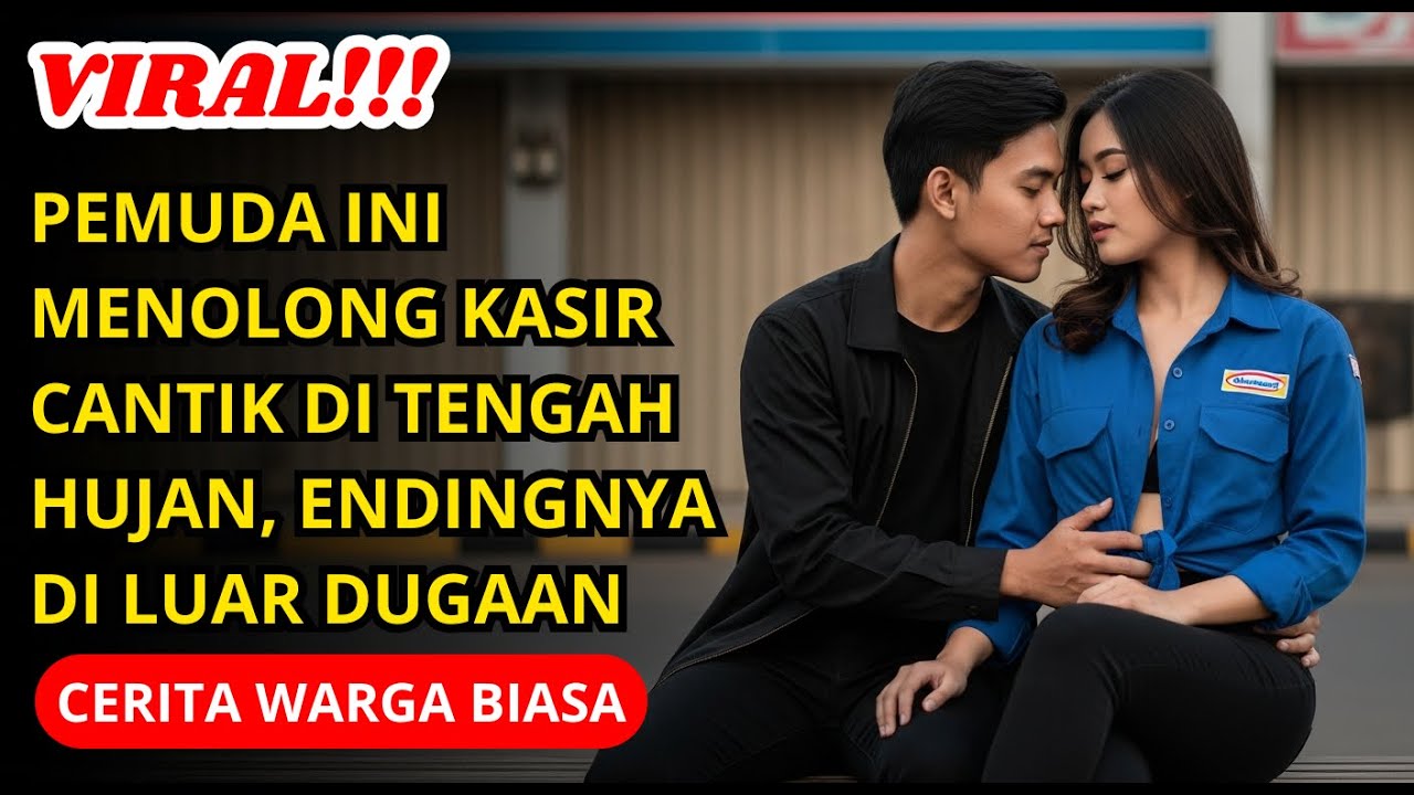 PEMUDA INI MENOLONG KASIR CANTIK DI TENGAH HUJAN, AKHIRNYA DI LUAR DUGAAN