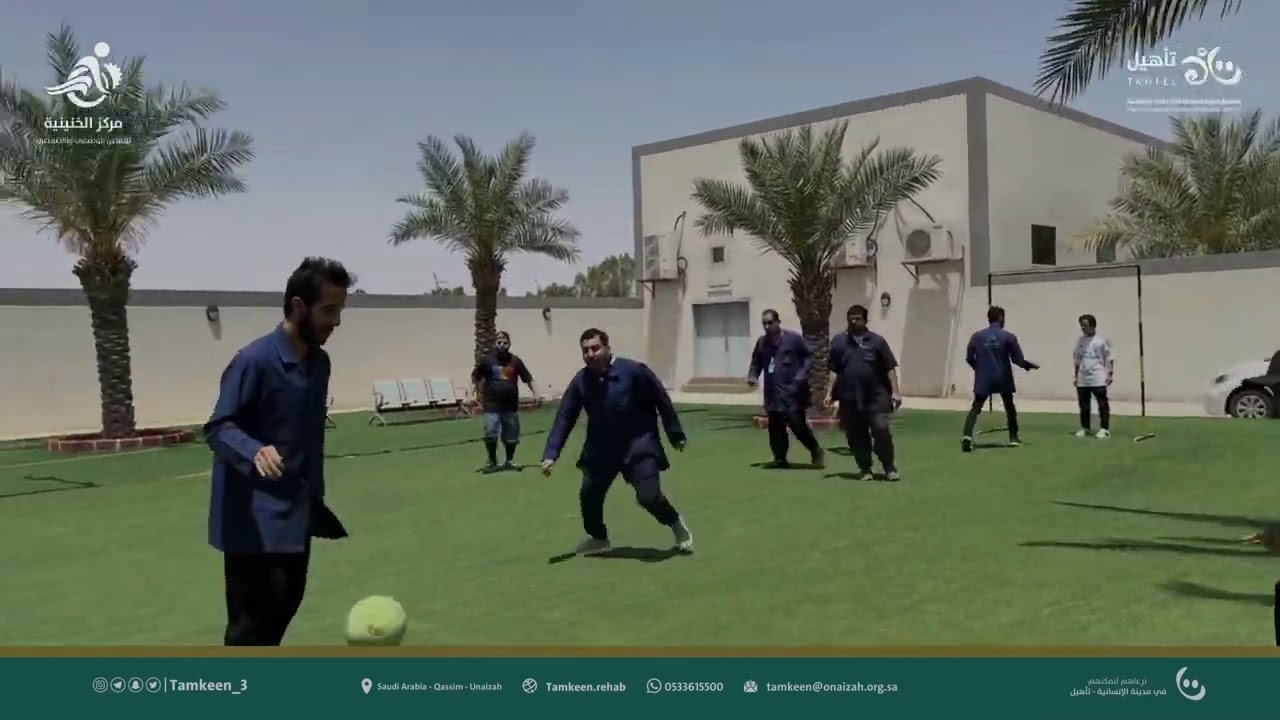 نشاط رياضي مع ابطالنا داخل المركز 🥅⚽️