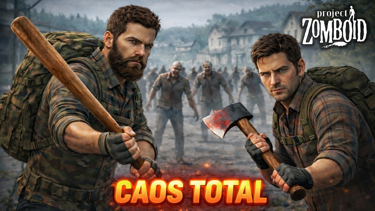 Project Zomboid COOP no INSANO (16X Zumbis) – Quantas Vezes Vamos Morrer?