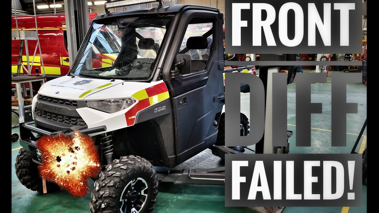 Polaris Ranger XP 1000 Front diff removal.