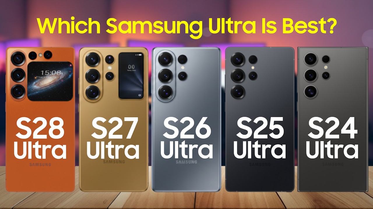 Five Generations of Samsung Ultra – S24 to S28 Compared