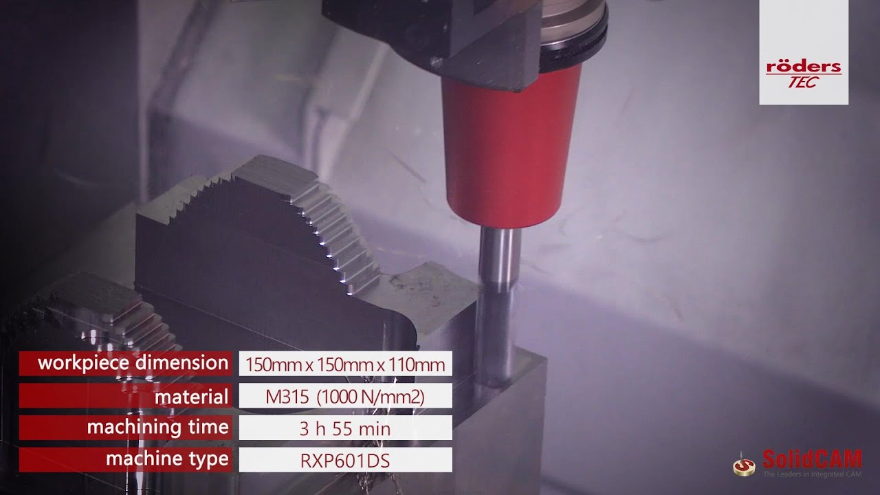 Effective part production on a Röders RXP601DS with SolidCAM and MHT / Teilefertigung auf RXP601DS