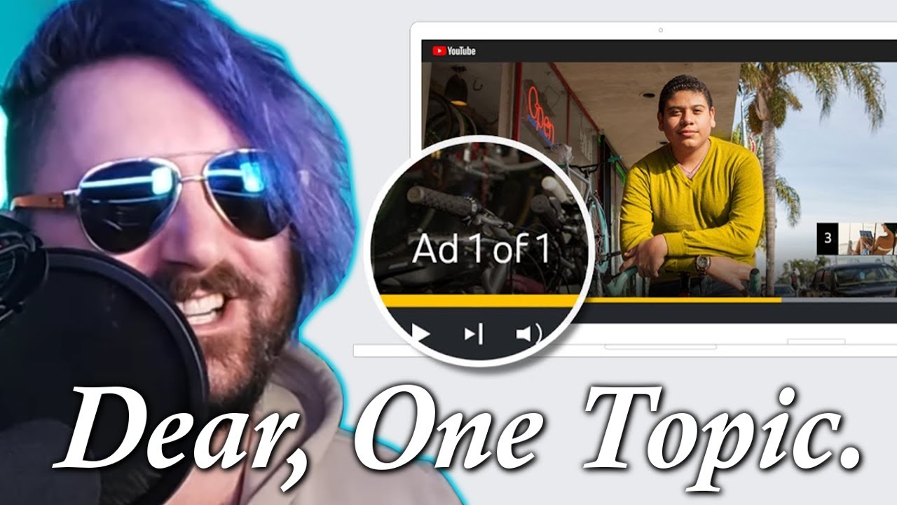Dear One Topic... (about those ads on your channel)