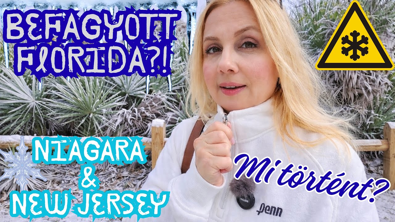 Jégkorszak az USA-ban! Fagyos Florida, hófedte Niagara és New Jersey.