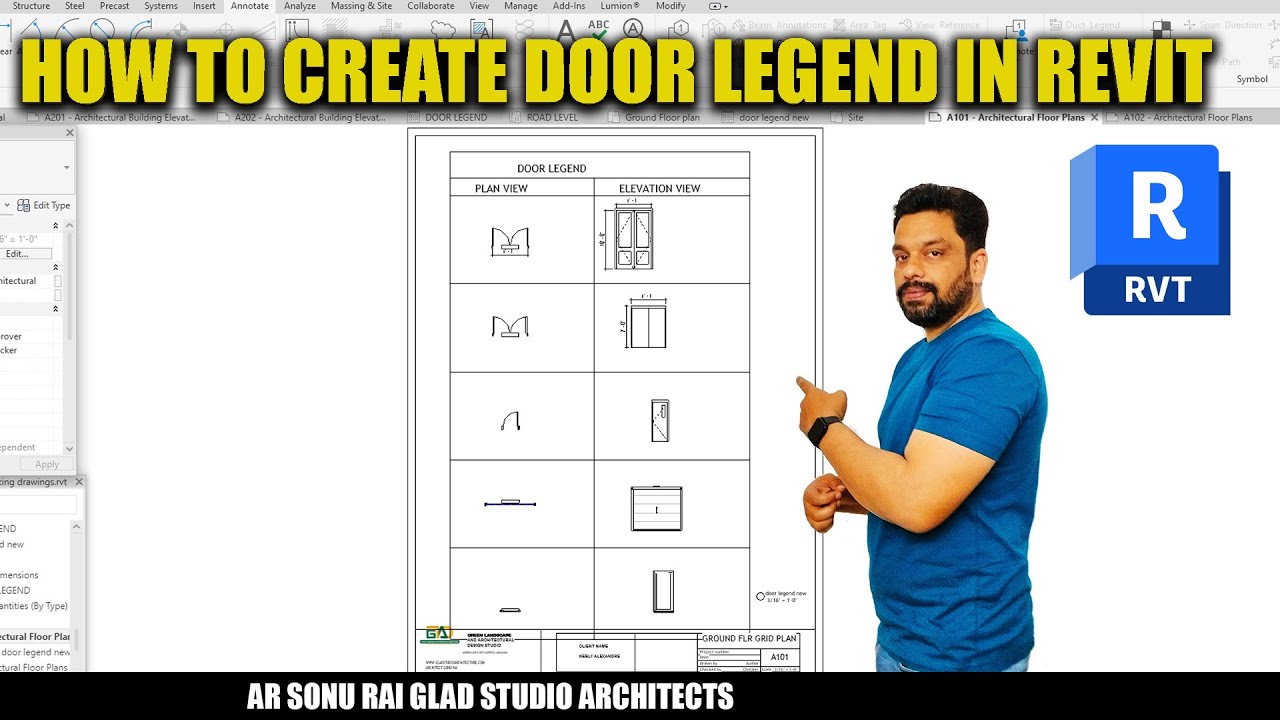 How to create a Door legend in Revit