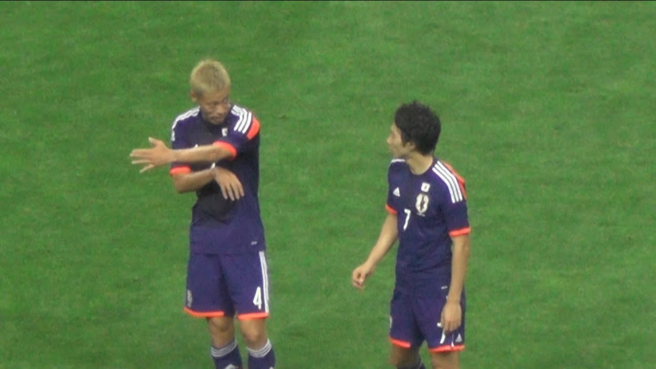 【サッカー日本代表】本田圭佑　先制ゴール！