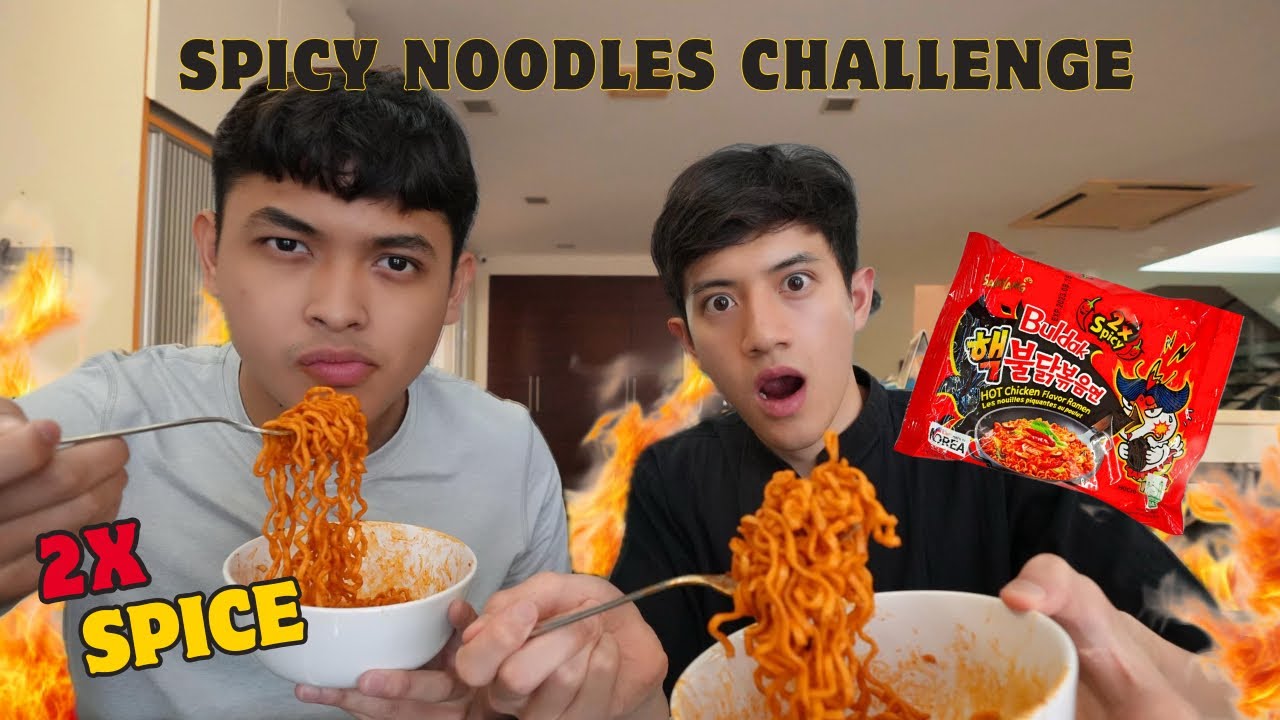SPICY RAMEN NOODLES CHALLENGE
