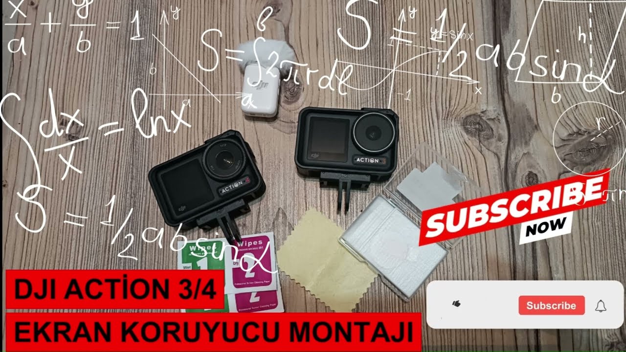 DJI Action 4 Ekran Koruyucu Montajı / DJI Action 4 Screen Protector Installation