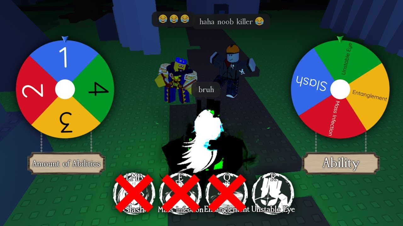 Отвергнутый, но колесо определяет мои способности убийц (Roblox Отвергнутый)