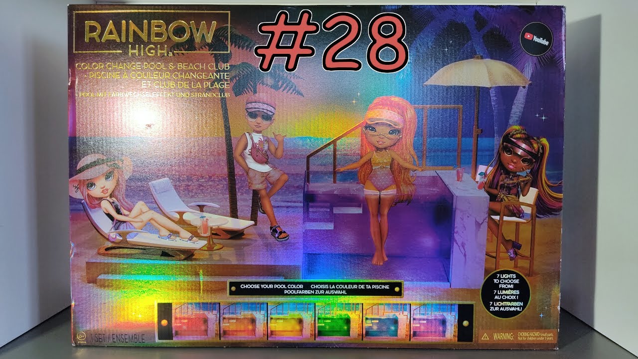 Présentation de la piscine Pacific Coast - Playset [Rainbow High #28]