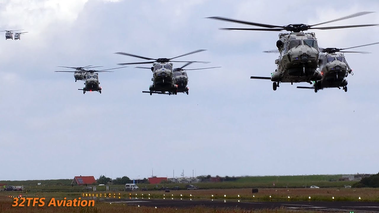 [4K] IMPRESSIVE: 8X Dutch AF NH90 