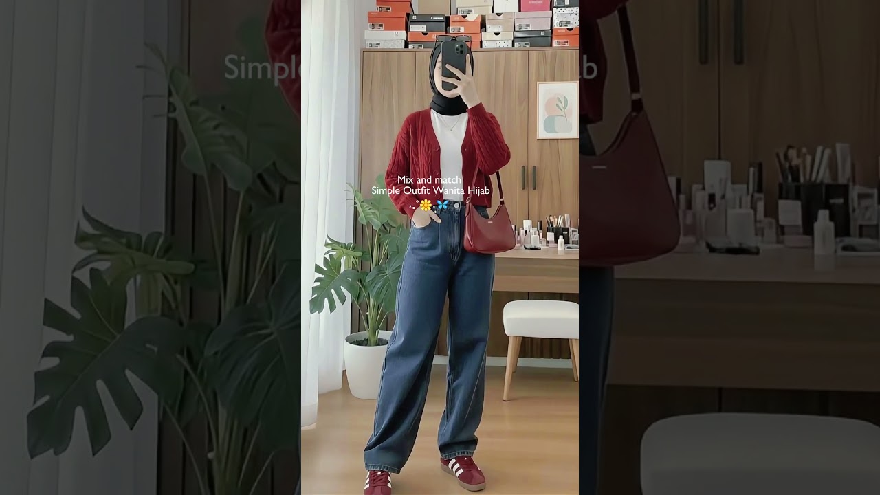 Outfit merah biasanya jadi favorite🤗❤️#outfitideas #OOTD #redoutfit #mixandmatch