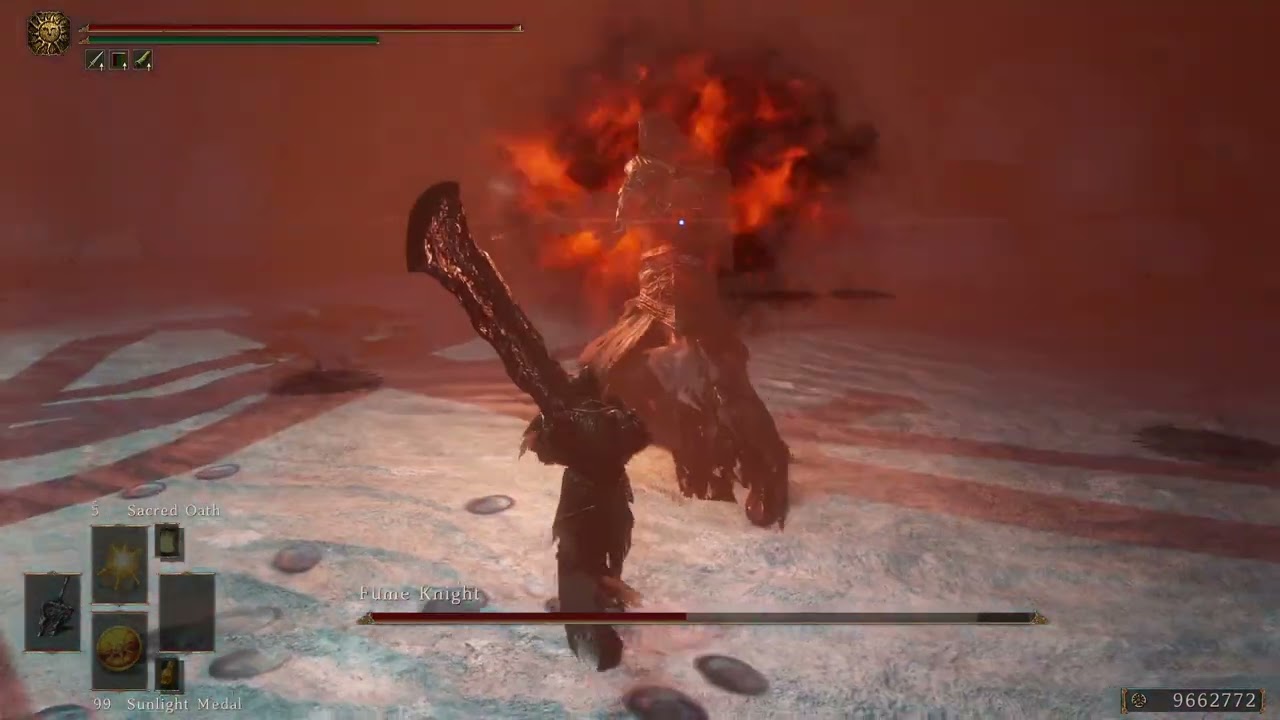 Dark Souls 2: Fume Knight honest fight ng+90