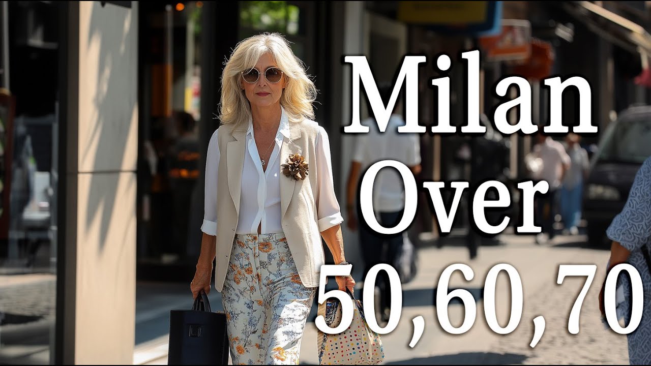 Итальянский уличный стиль 🇮🇹: что носят женщины старше 50, 60 и 70 лет в Милане летом 2025 года ☀️✨