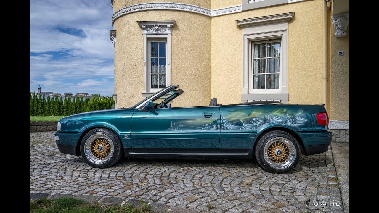 Audi 80 Cabrio Lumilor LED Leuchtlack / LonnieGraphie