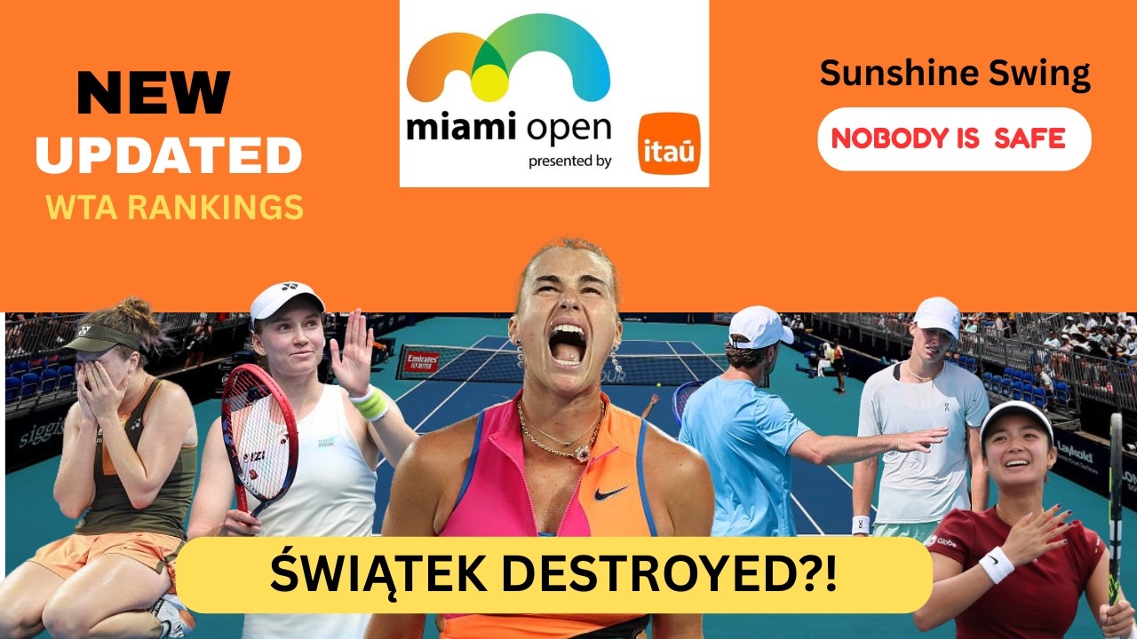 Новый обновленный рейтинг WTA (21 марта 2026 г.) | Свёнтек и Носкова УНИЖЕНЫ, Эала борется!&raquo;