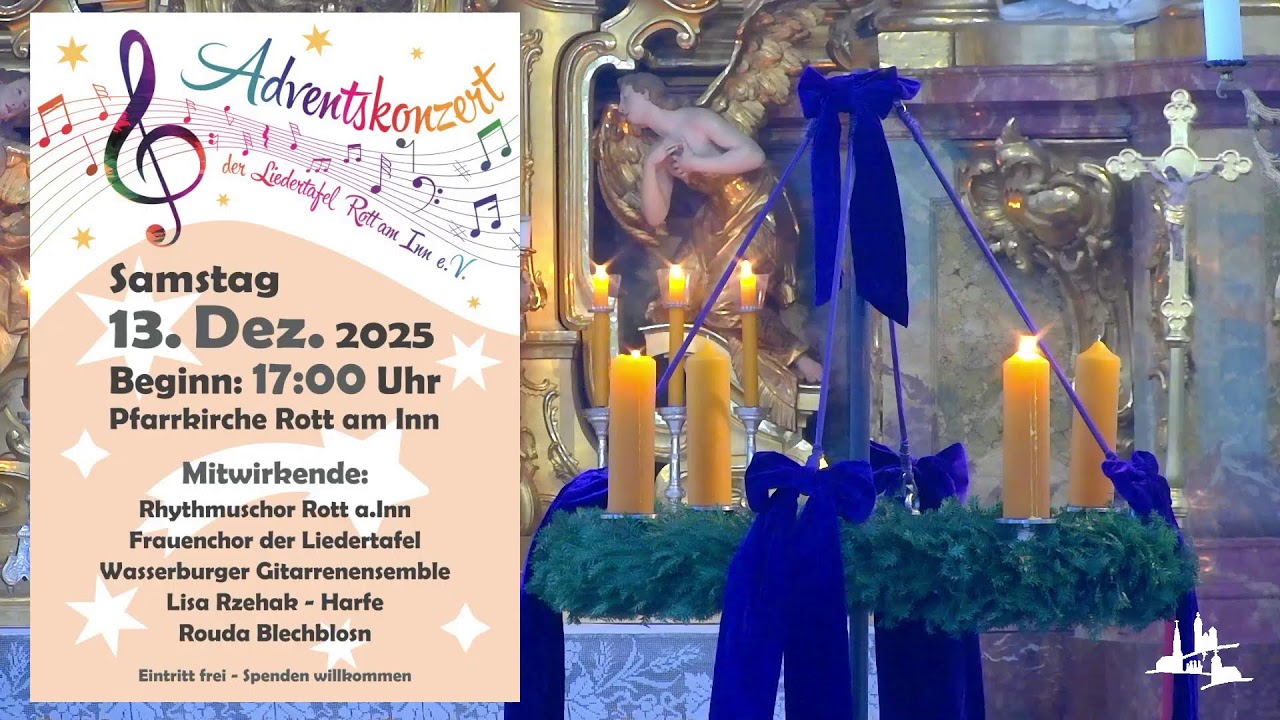 Heilige Messe Live Rott am Inn 07.12.2025 - 10:15 Uhr