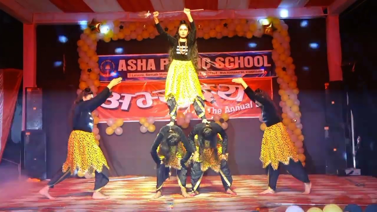 Annual function  Asha Public School  Tandav Dance 2024 -25