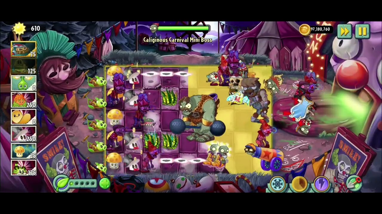 Caliginous Carnival Mini Boss Pvz 2: Reflourished Custom Level