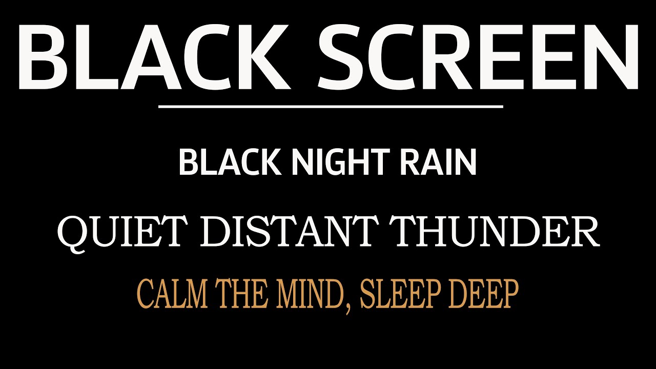 Black Screen | Extreme Heavy Rain Sounds for Deep Sleep, Stress Relief & Insomnia